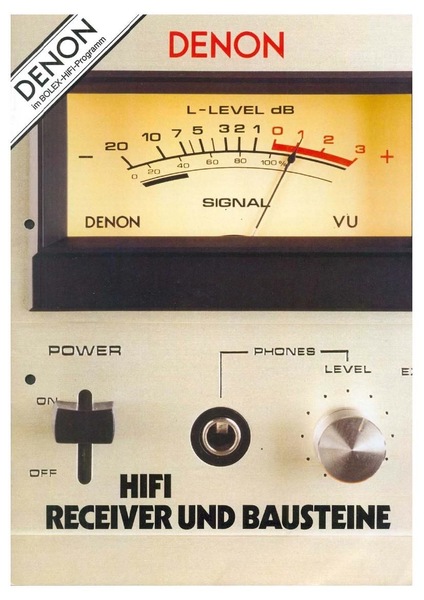 Denon Receivers Amplifiers 1977 Catalog