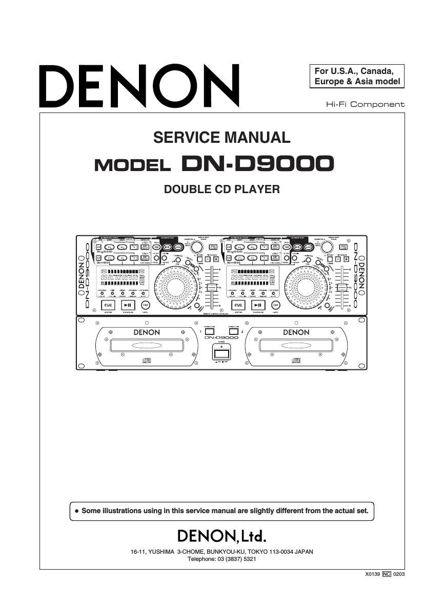 Denon DN D9000 Service Manual