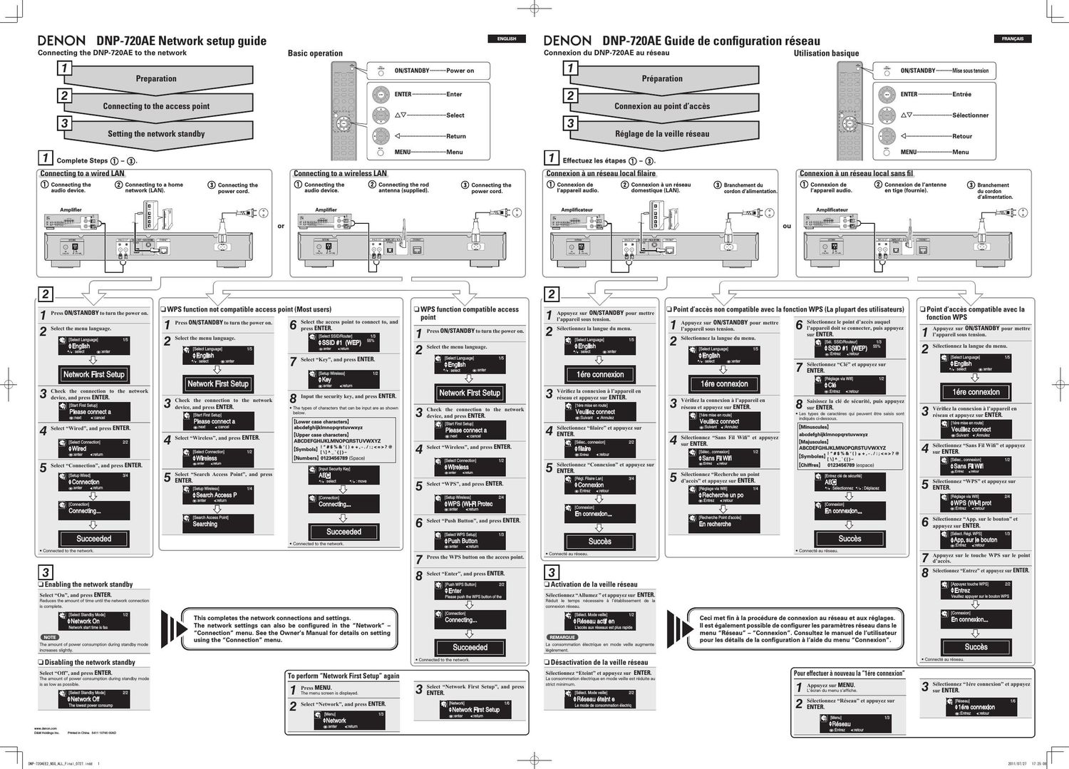 Denon DNP 720AE Setup Guide