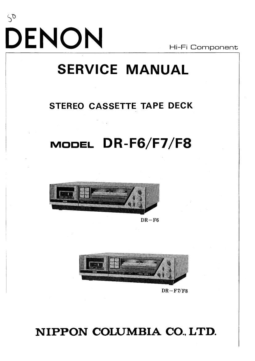 Denon DR F8 Service Manual