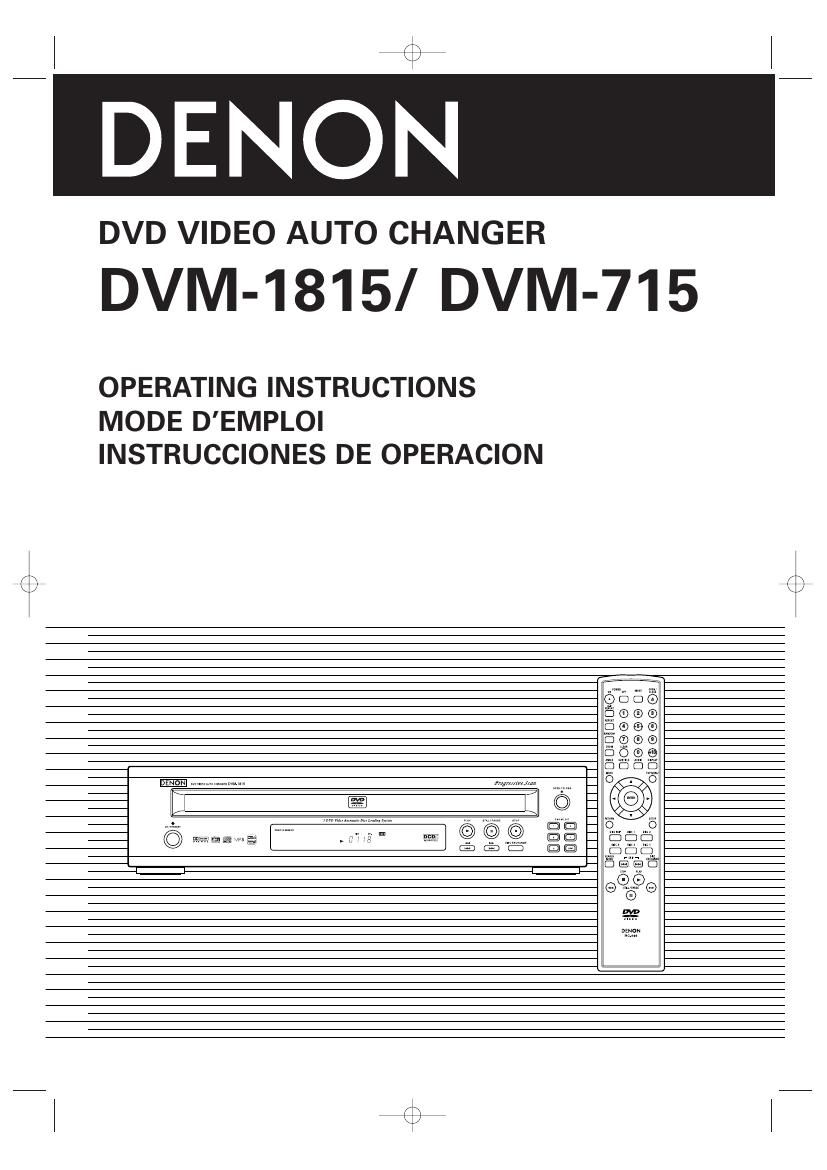 Denon DVM 1815 Owners Manual