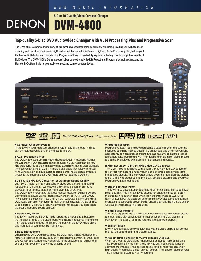 Denon DVM 4800 Brochure