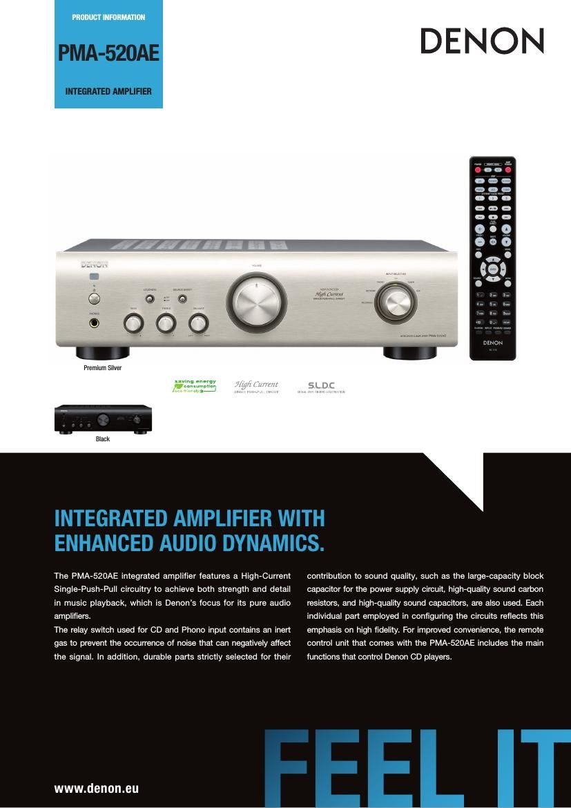 Denon PMA 520AE Brochure