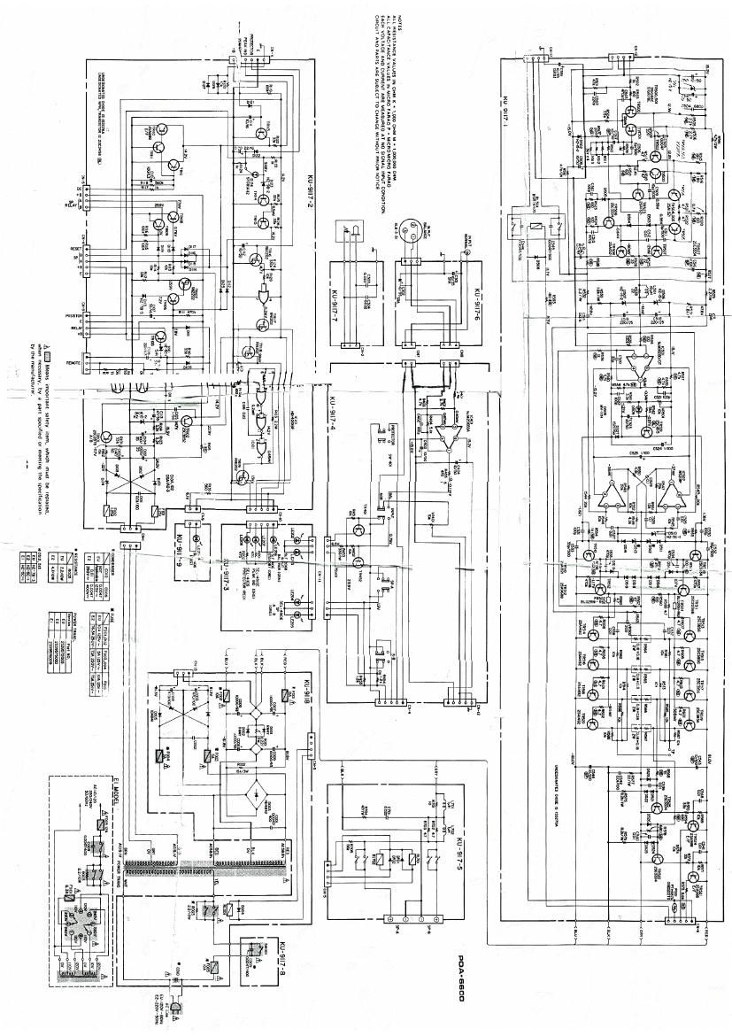 Denon POA 6600 Schematic