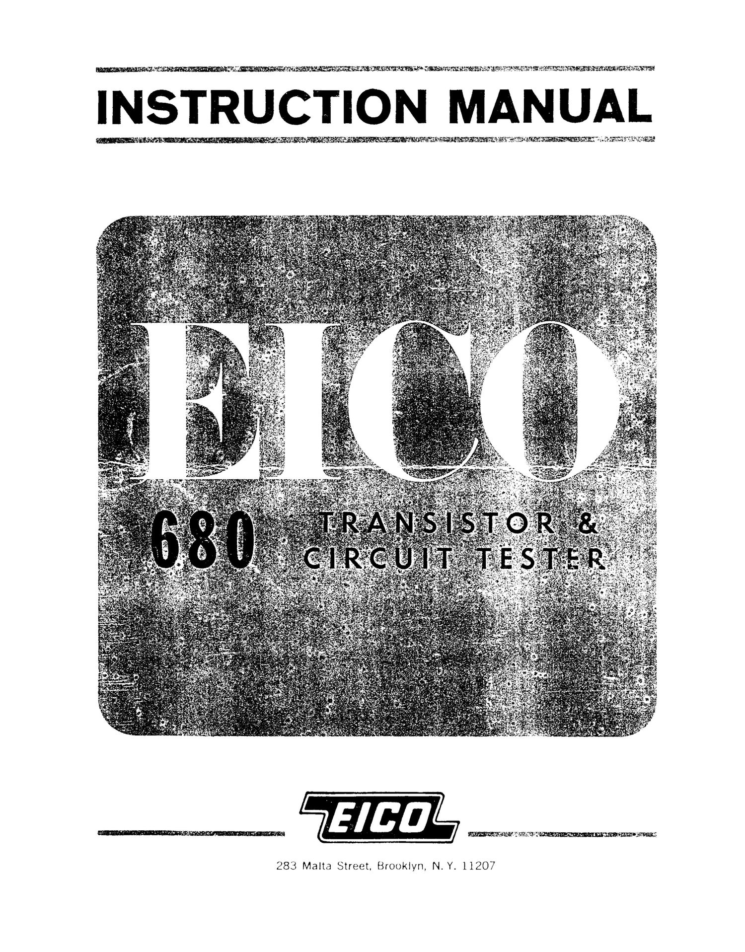 Eico 680 Instruction Manual