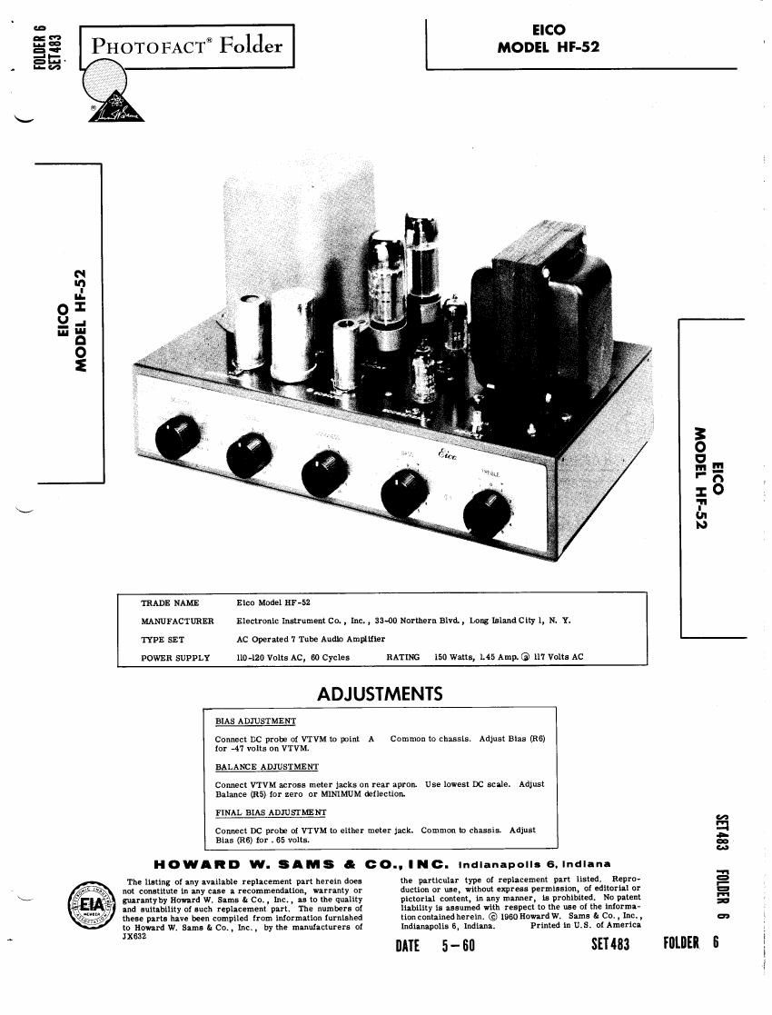 Eico HF 52 Service Manual