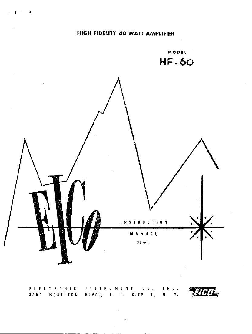 Eico HF 60 Owners Manual