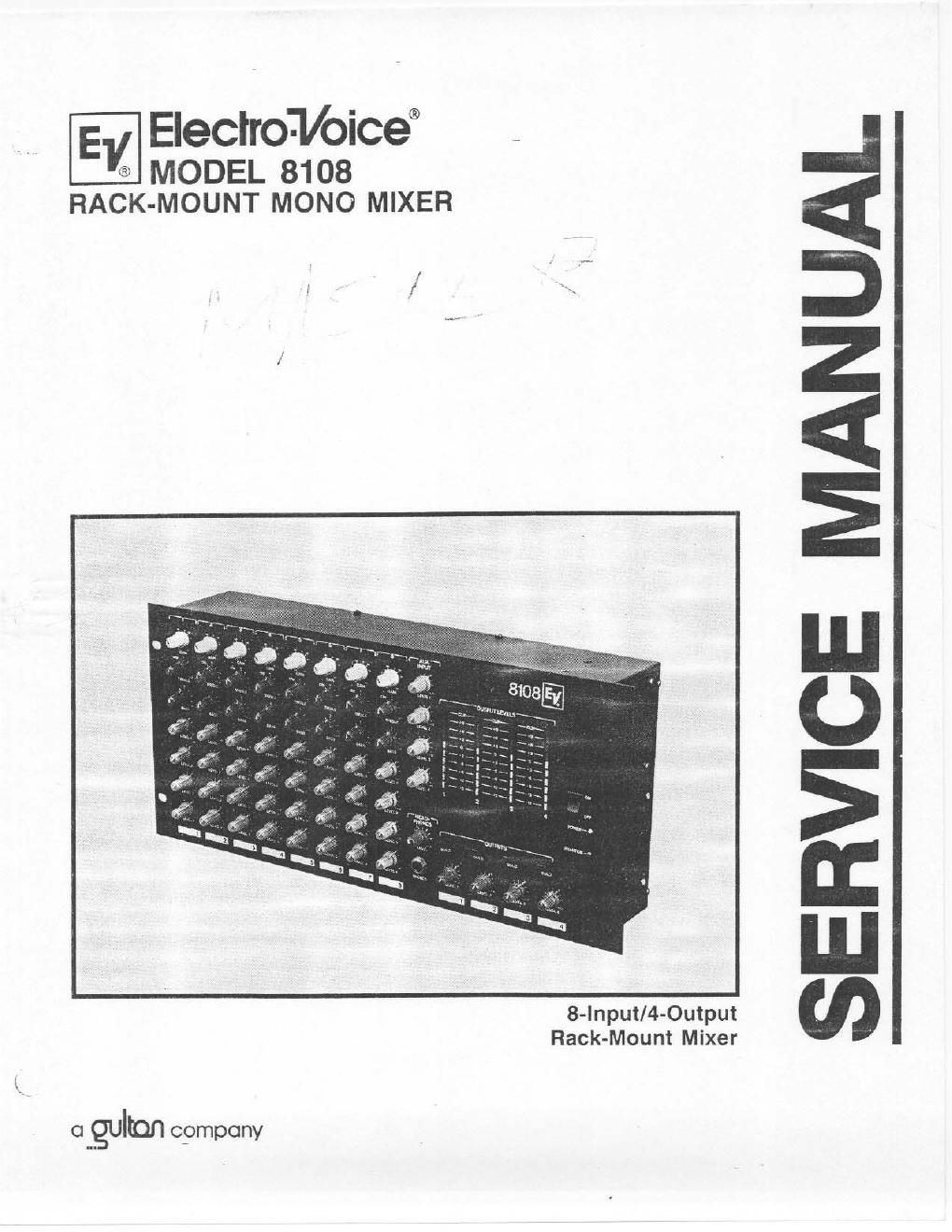 electro voice 8108 service manual alt