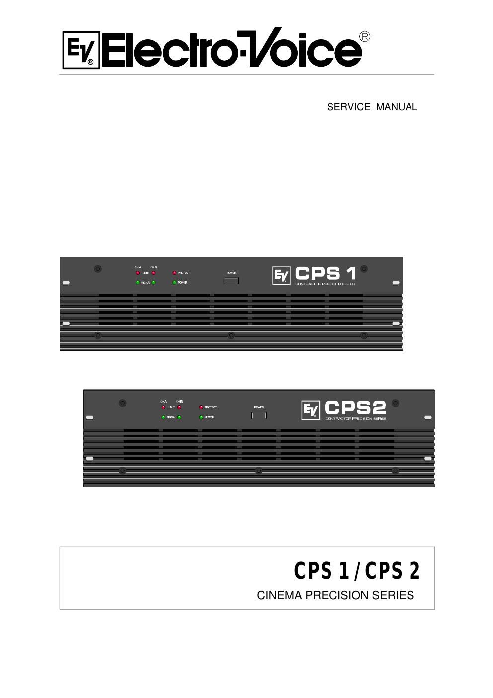 electro voice cps 1 2 service manual