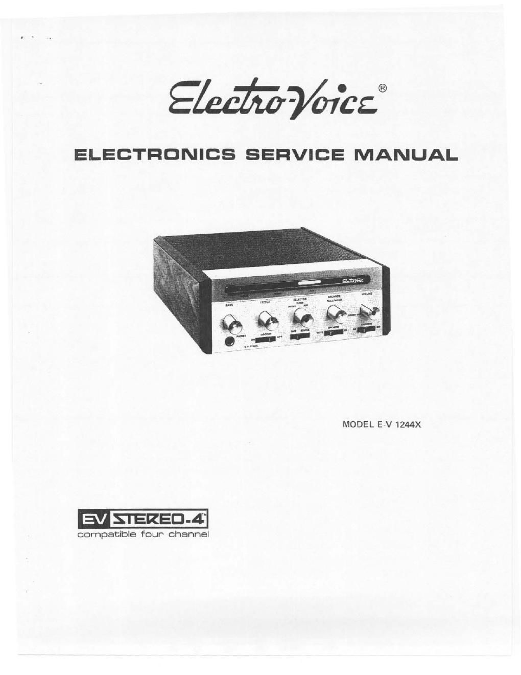 electro voice ev 1244 x service manual