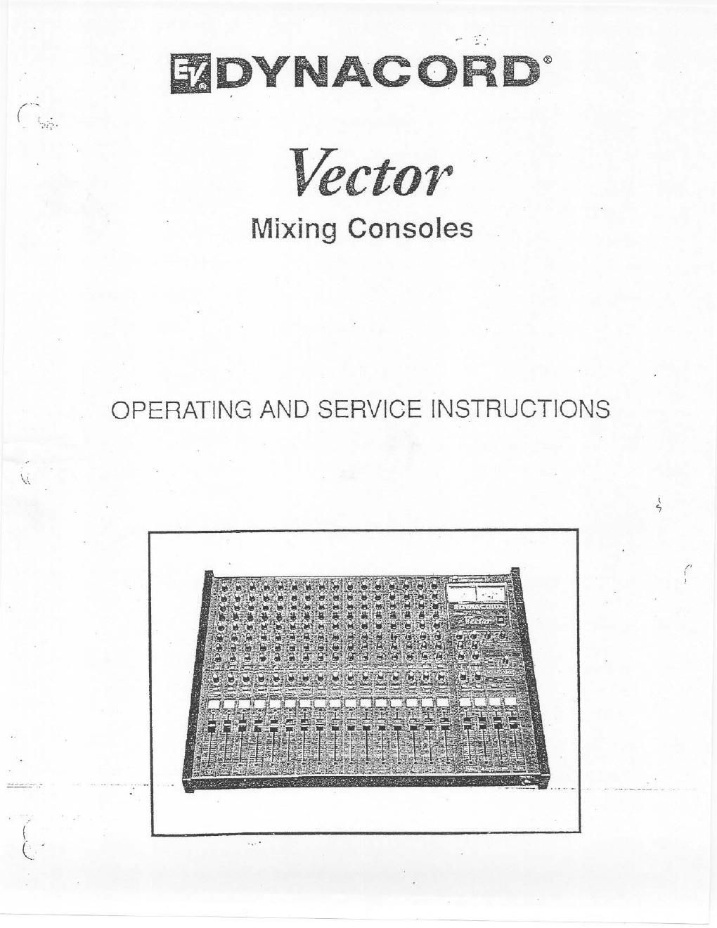 electro voice vector mix