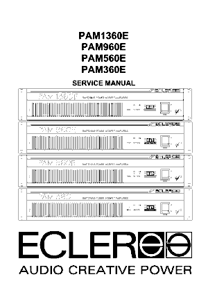 ecler pam1360e pam960e pam560e pam360e service manual