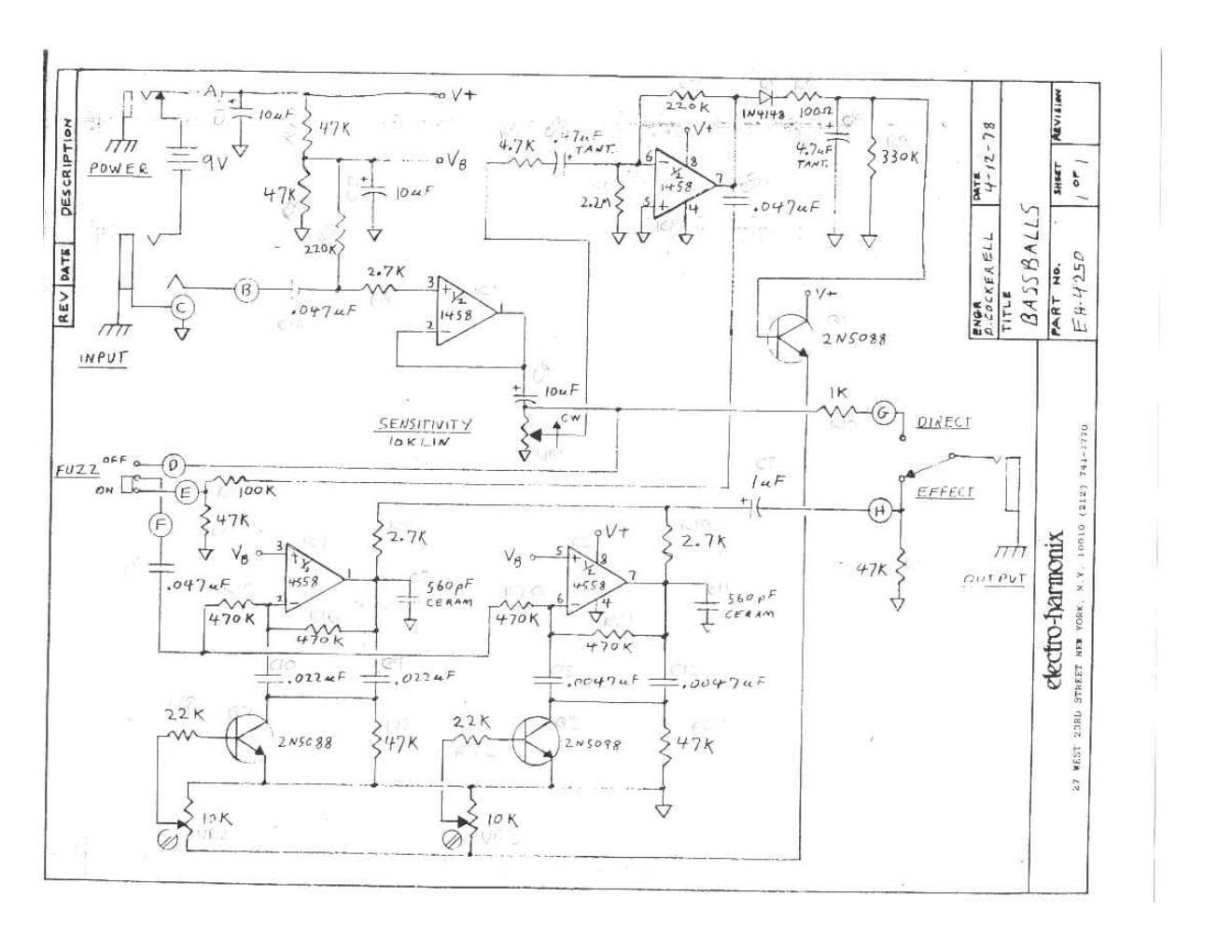 electro harmonix bass balls schematic