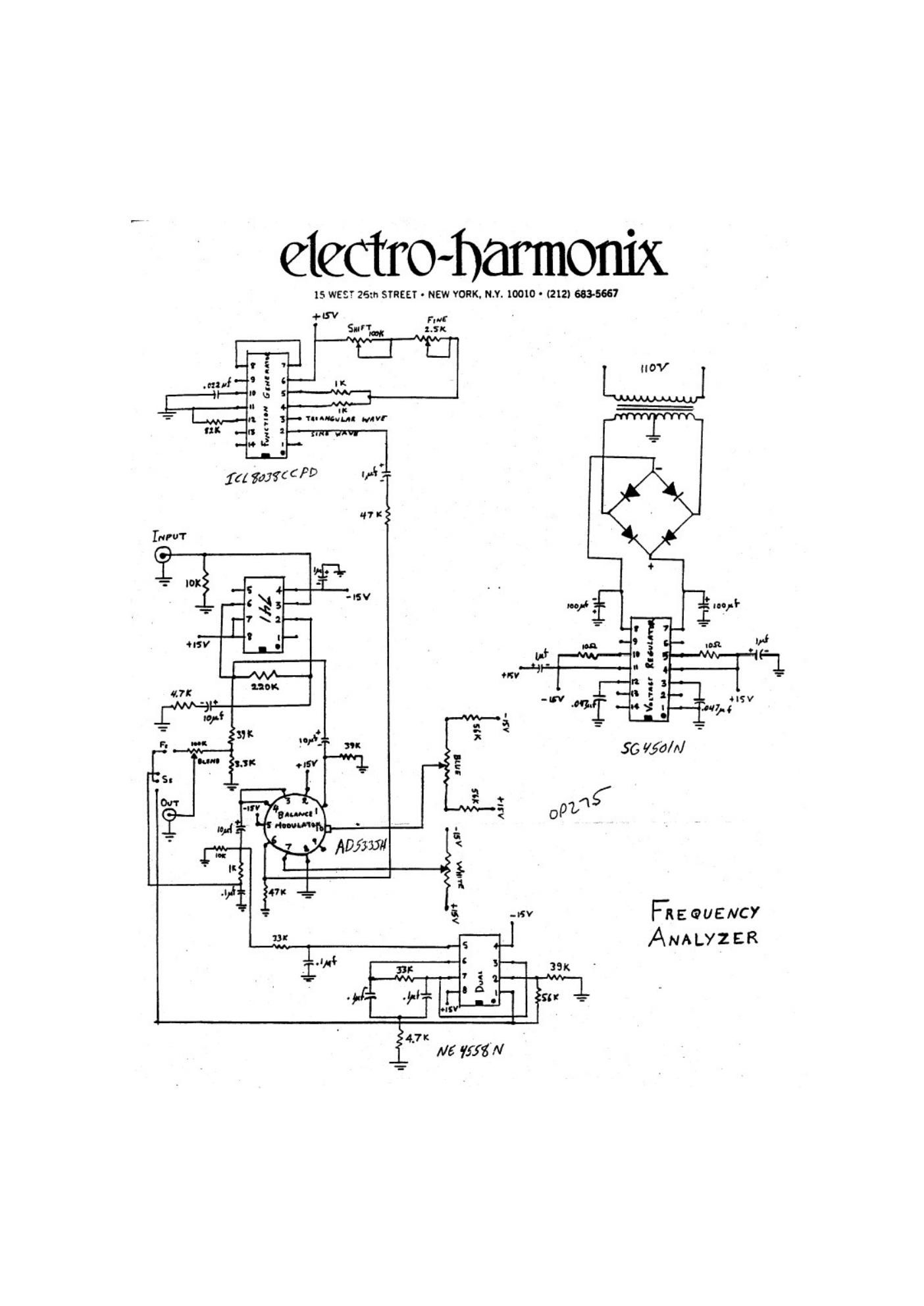 electro harmonix frequency analyzer