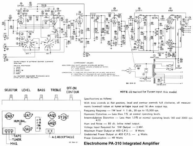 electro harmonix pa 310 schematic