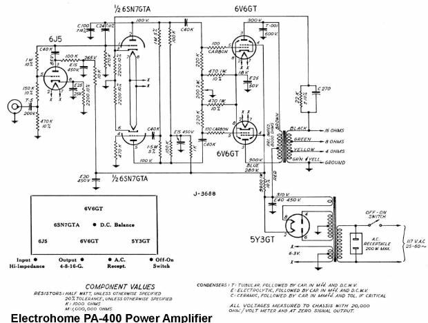 electro harmonix pa 400 schematic