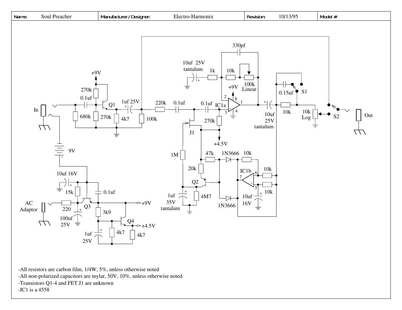 electro harmonix soul preacher schematic