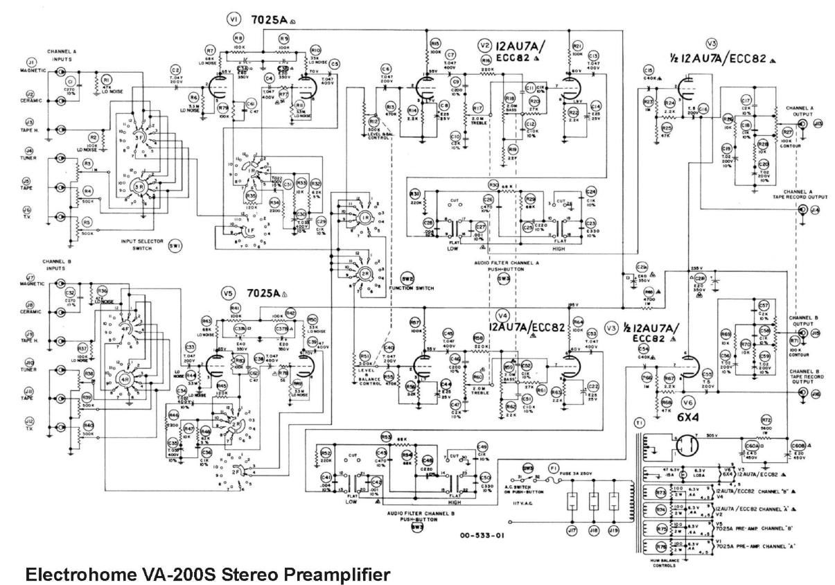 electro harmonix va 200 s schematic