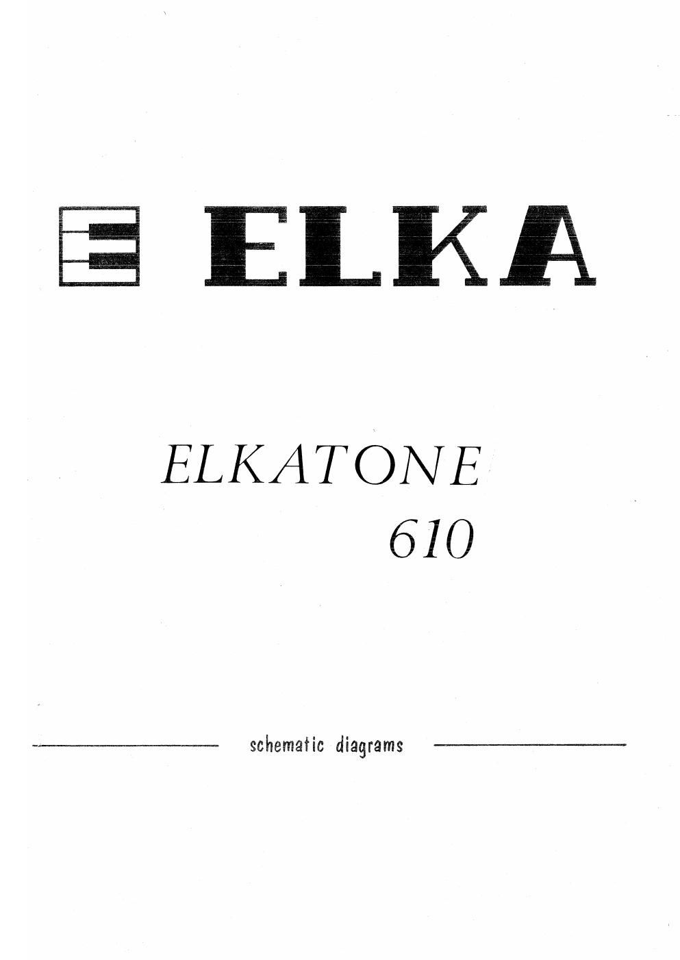 elka elkatone 610 rotary amplifier service manual