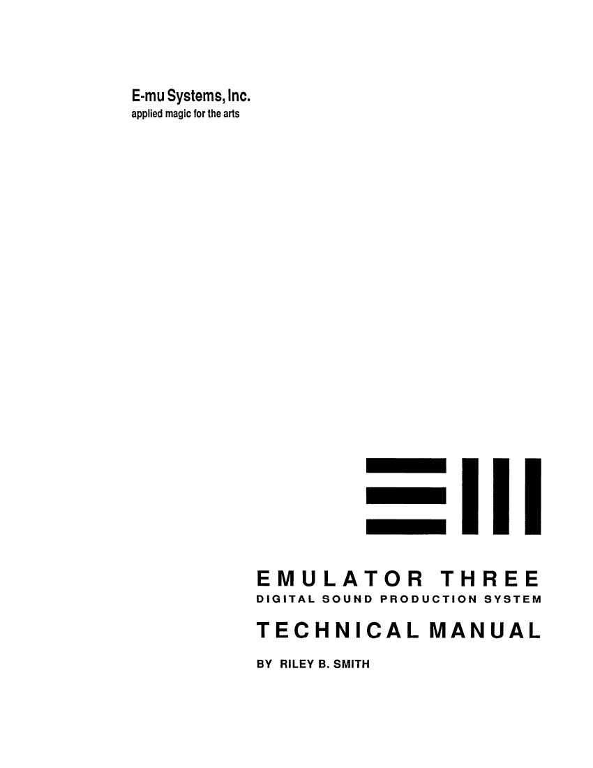 emu emulatoriii service manual