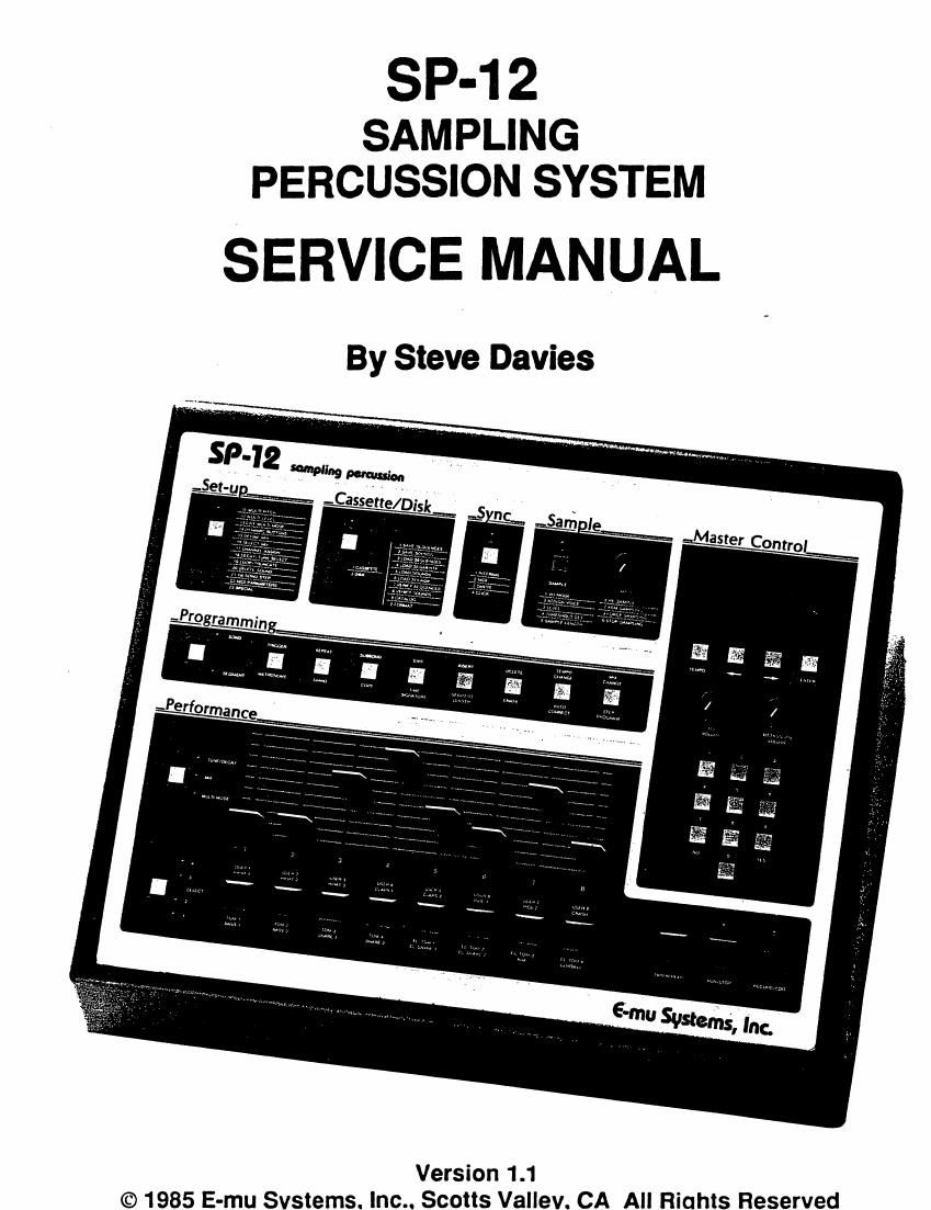 emu sp12 service manual