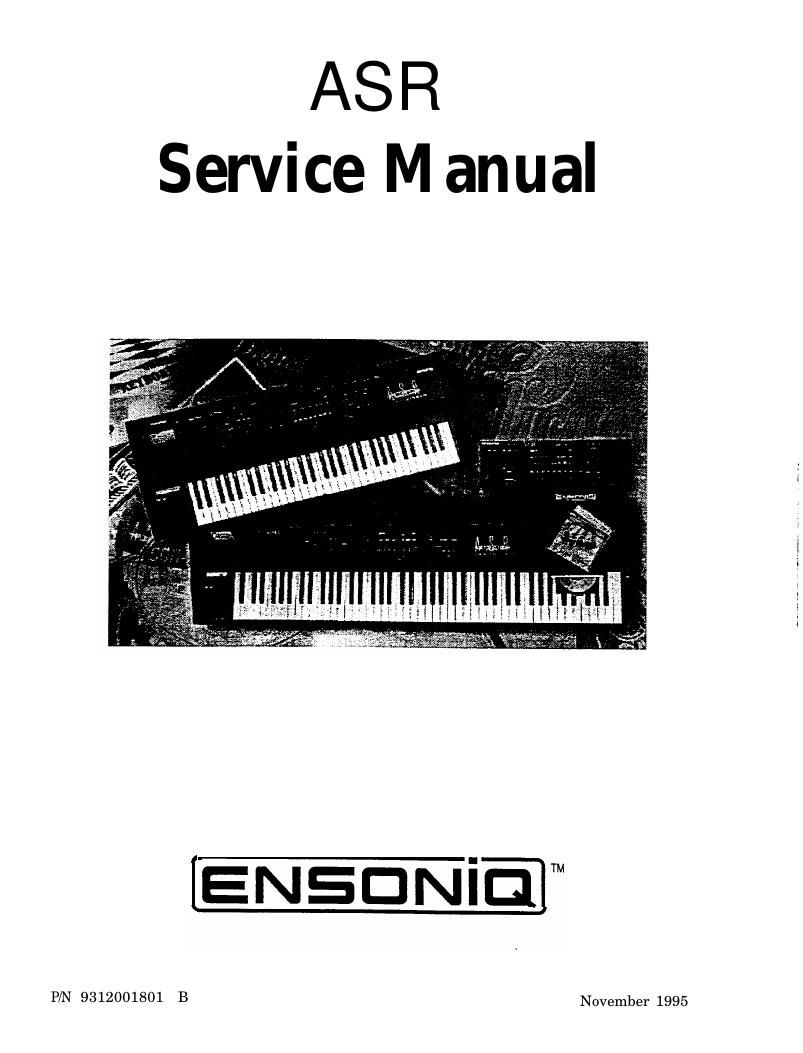 ensoniq asr service manual