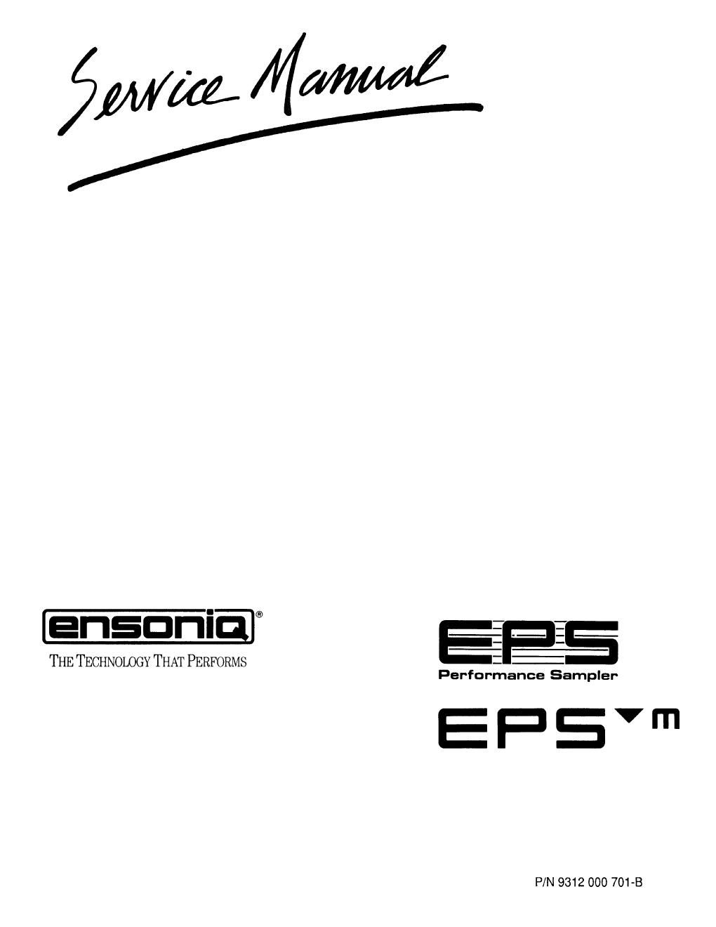 ensoniq eps epsm service manual