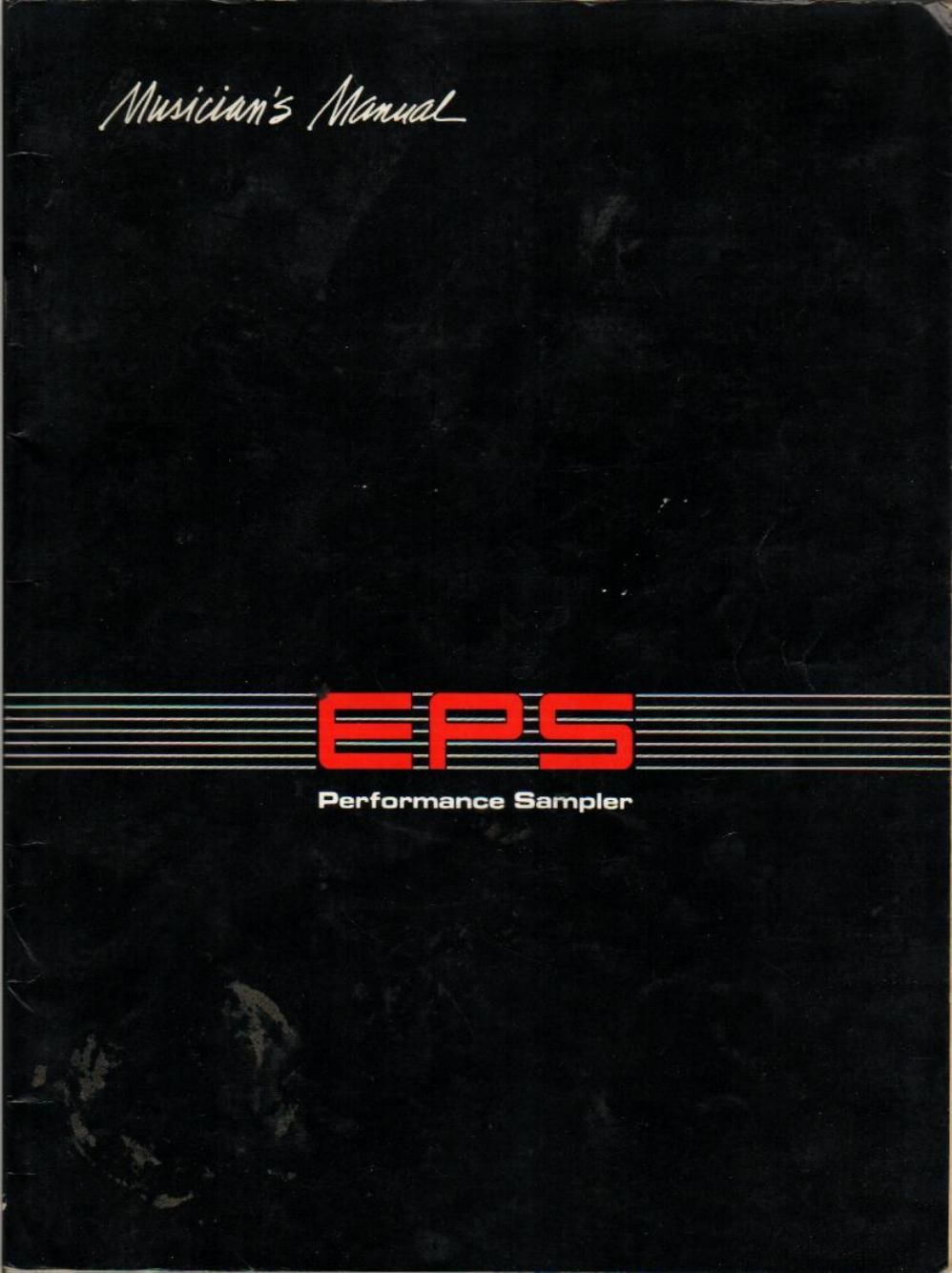 ensoniq eps owner manual