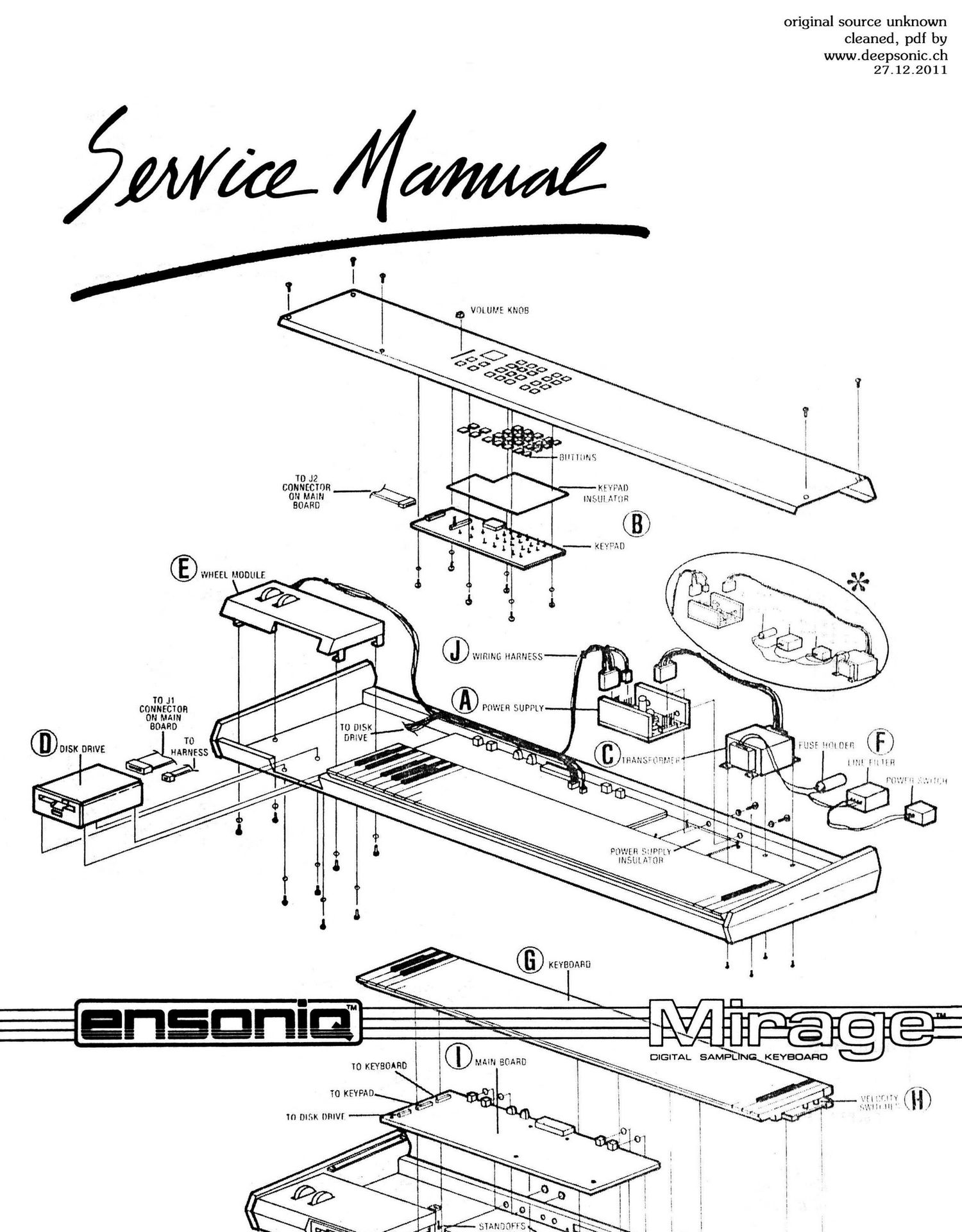 ensoniq mirage dsk 1 dsk 8 service manual