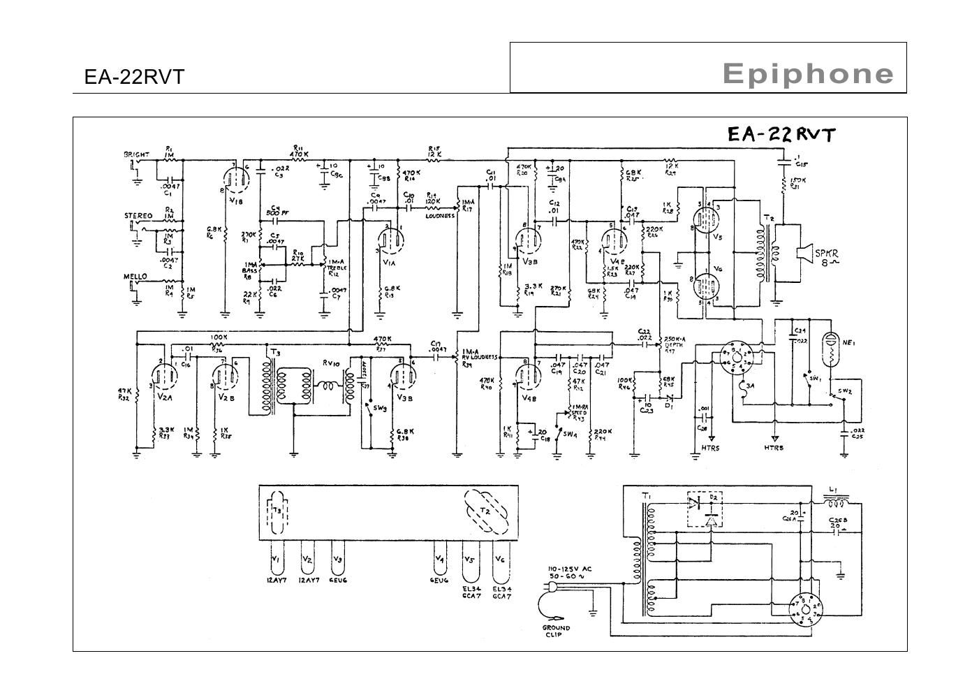 epiphone ea 22rvt schematic