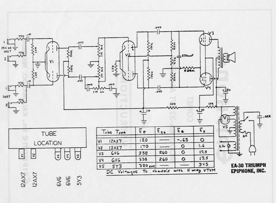 epiphone ea 30 triumph schematic