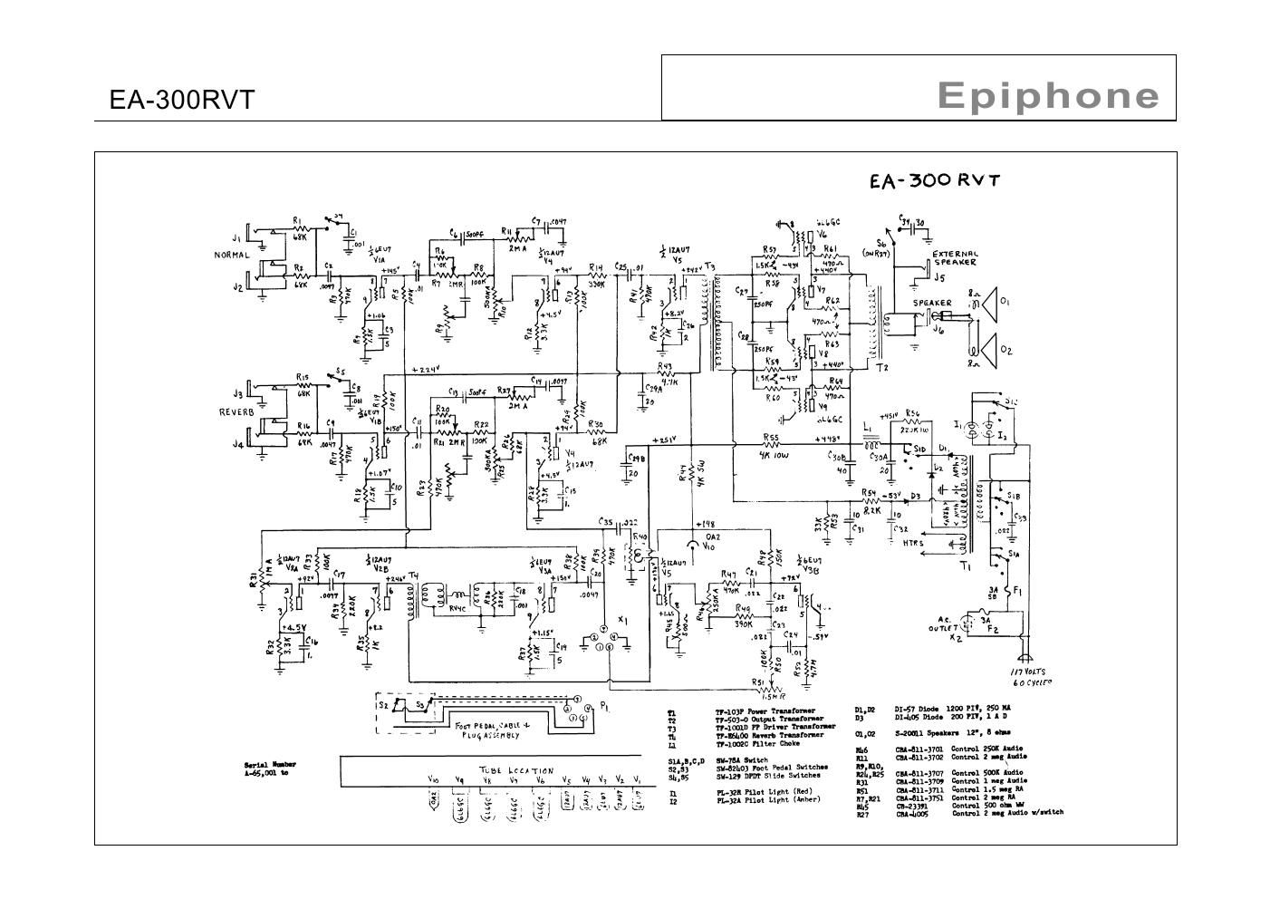 epiphone ea 300rvt embassy