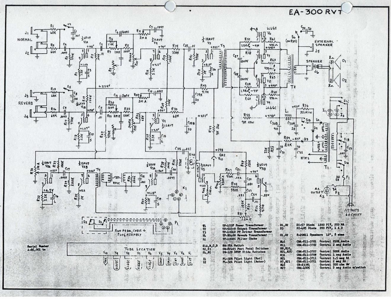 epiphone ea 300rvt embassy schematic