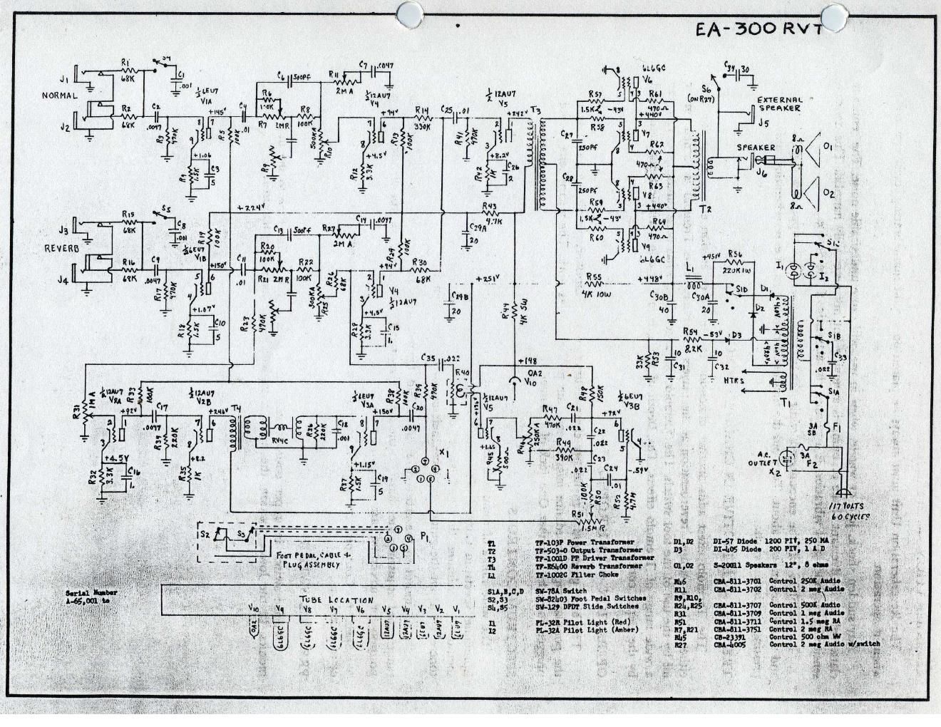 epiphone ea 300rvt embassy schematic