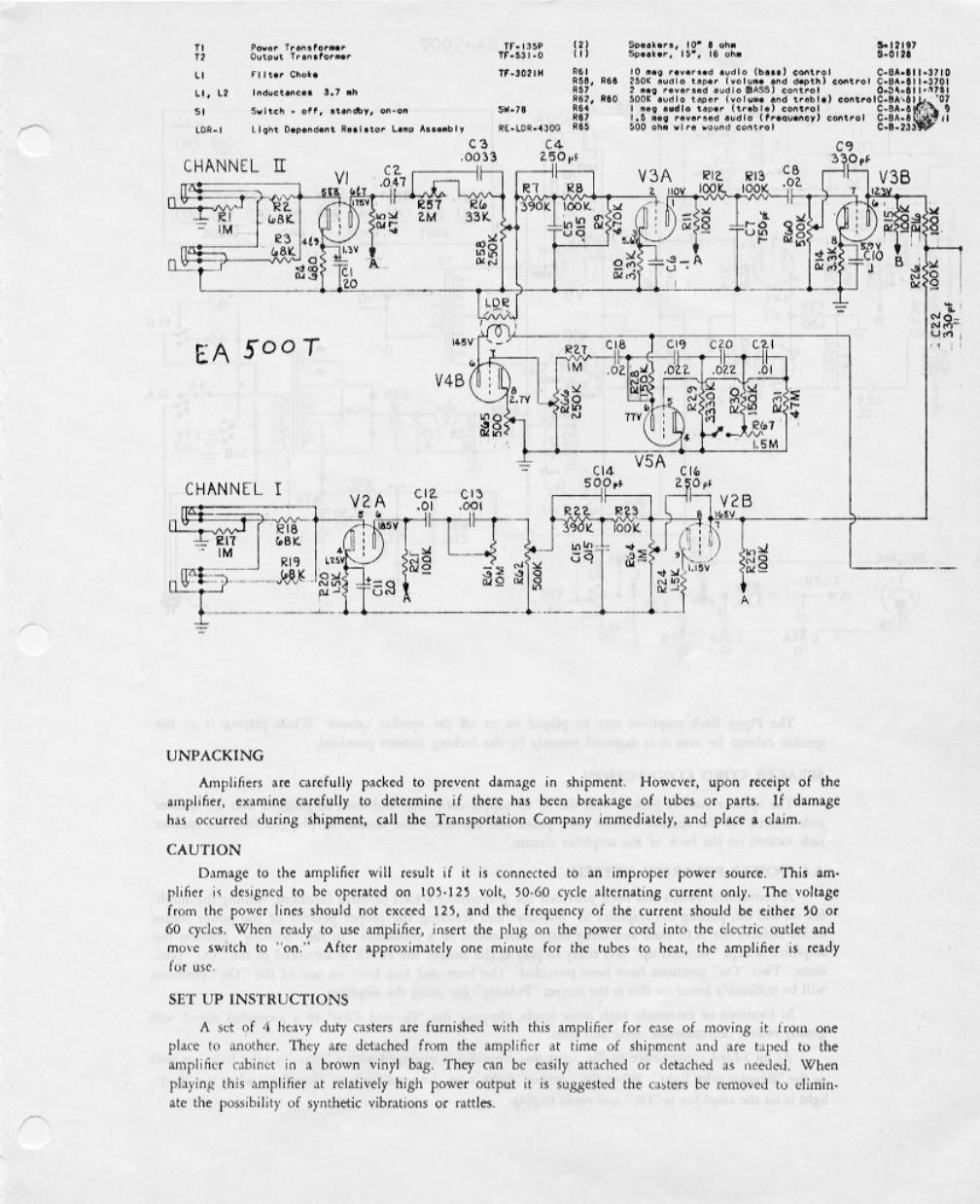 epiphone ea 500t schematic