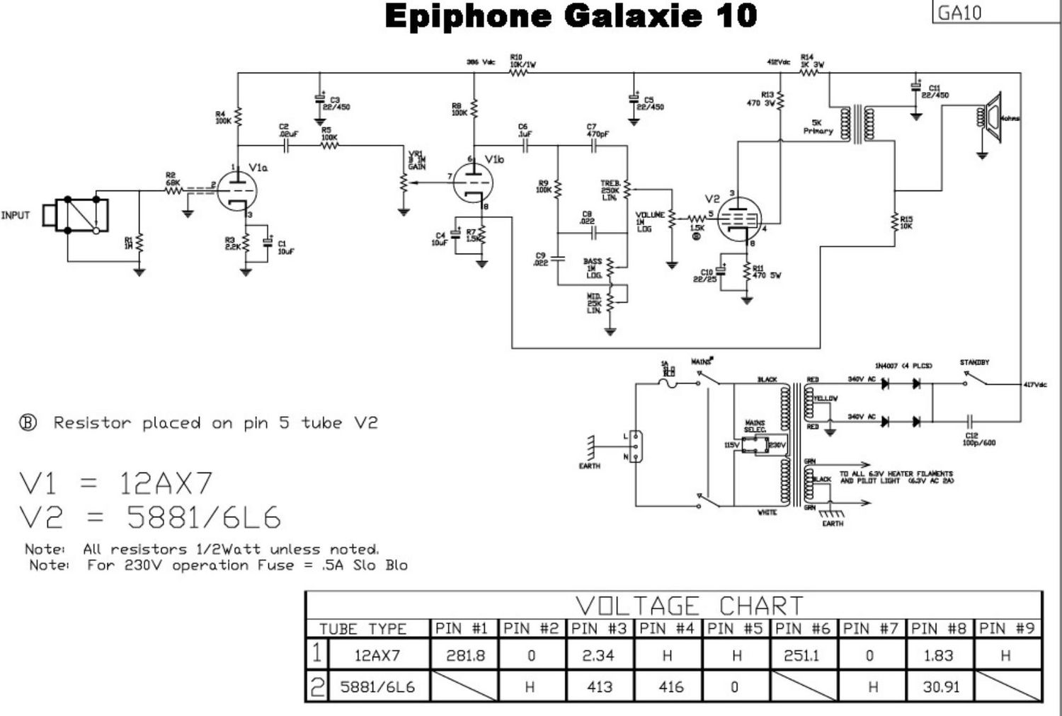 epiphone galaxie 10