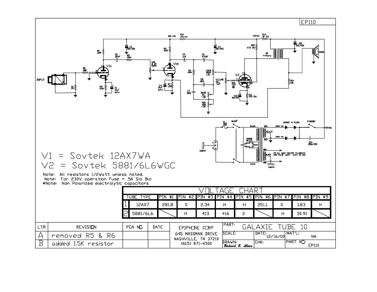 epiphone galaxie 10 epi10 schematic