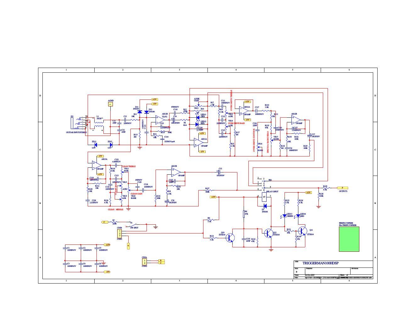 epiphone triggerman 100dsp preamp schematic