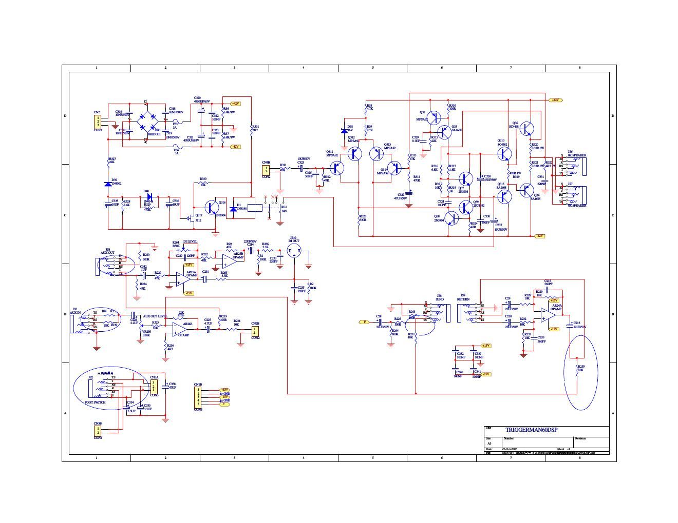 epiphone triggerman 60dsp power amp schematic