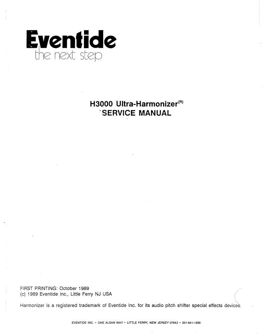 eventide h3000 servicemanual