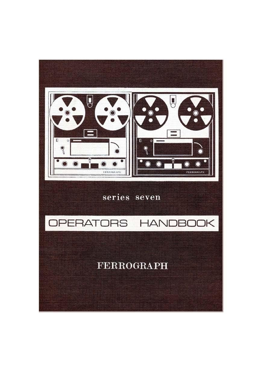Ferrograph 713 Owners Manual