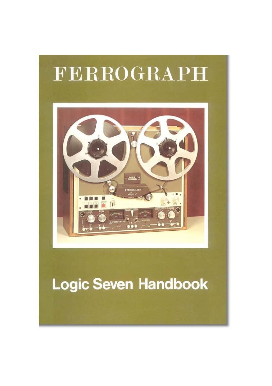 Ferrograph Logic 7 Owners Manual
