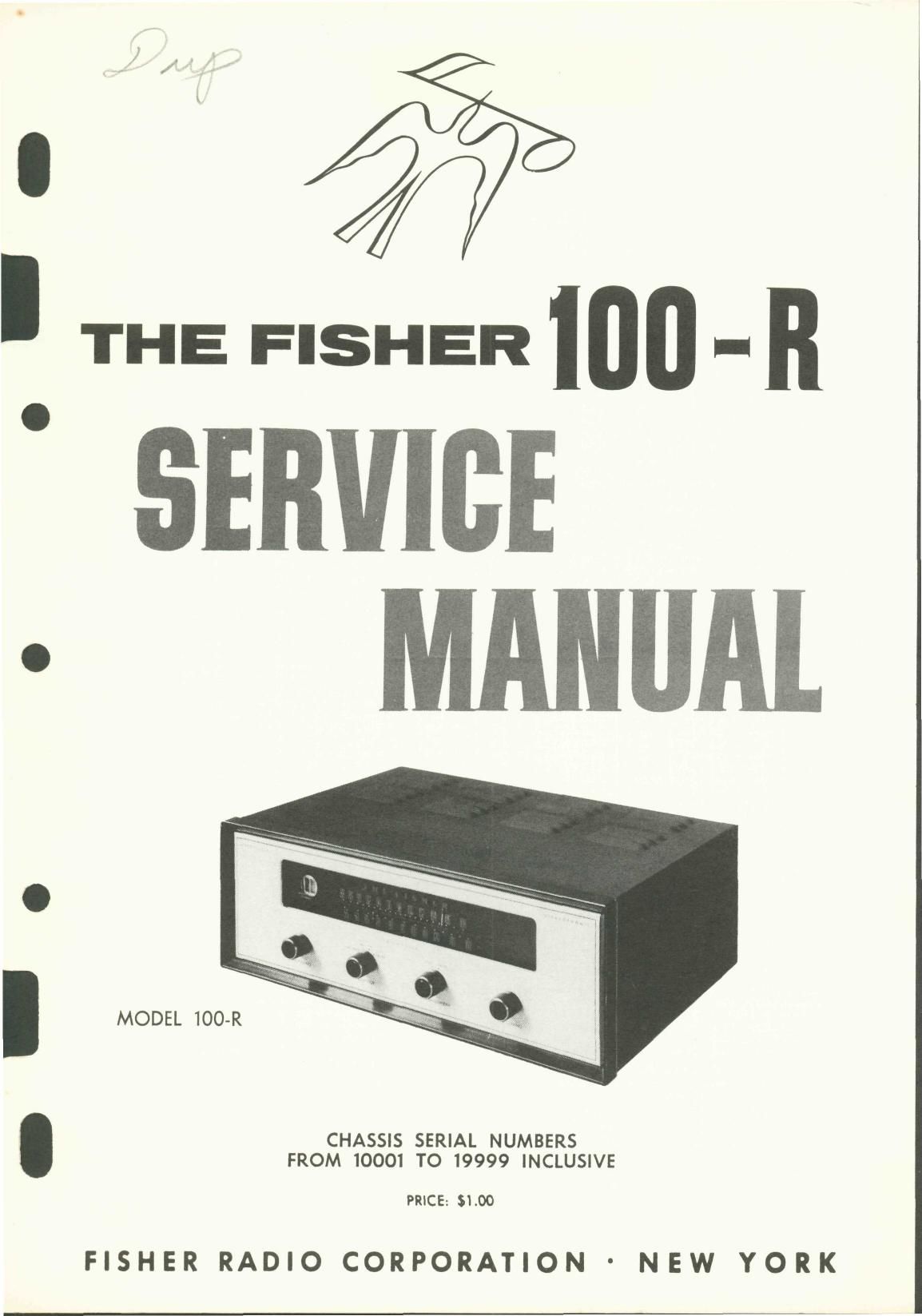 Fisher 100 R Service Manual