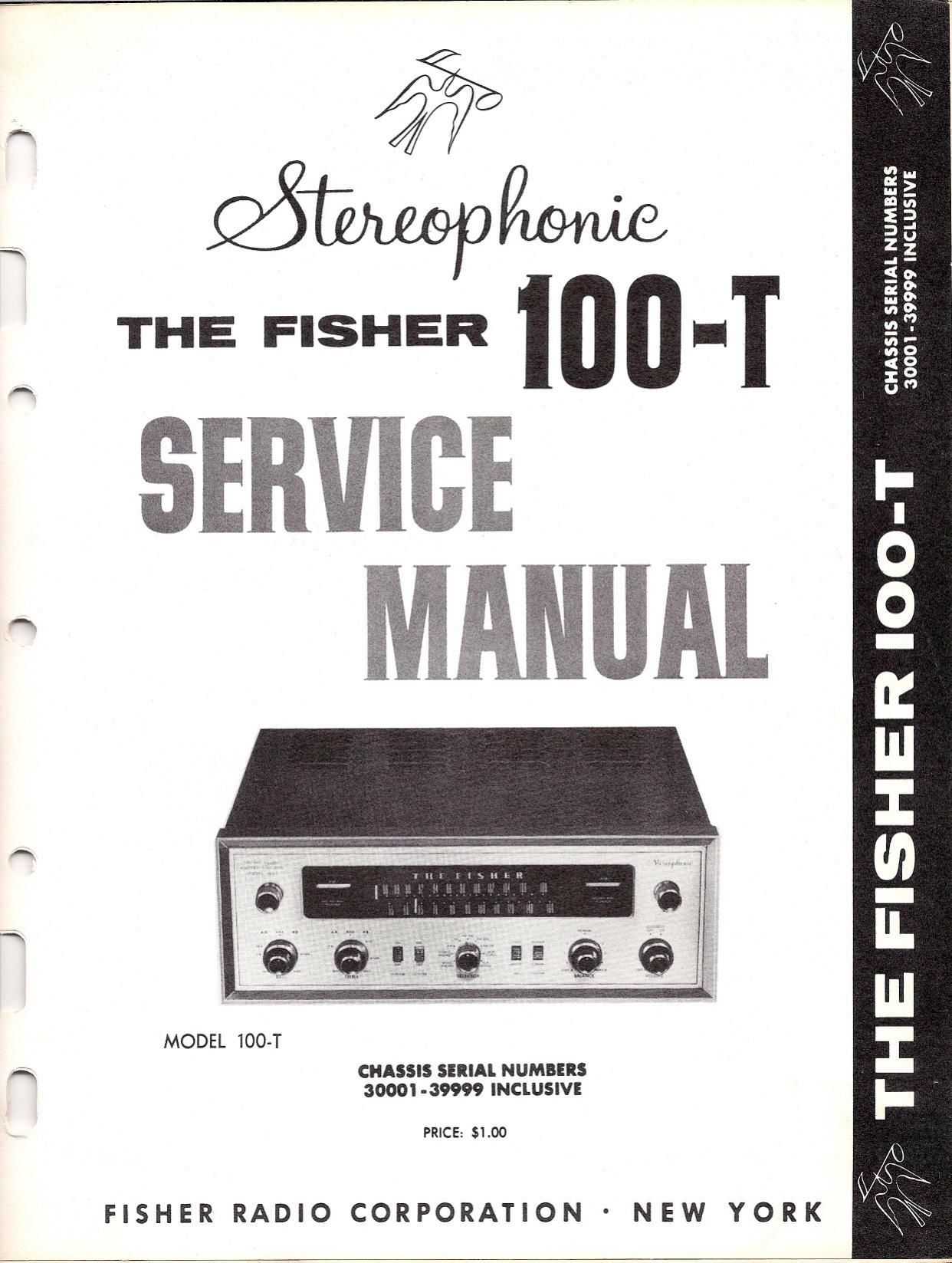Fisher 100 T Service Manual 2