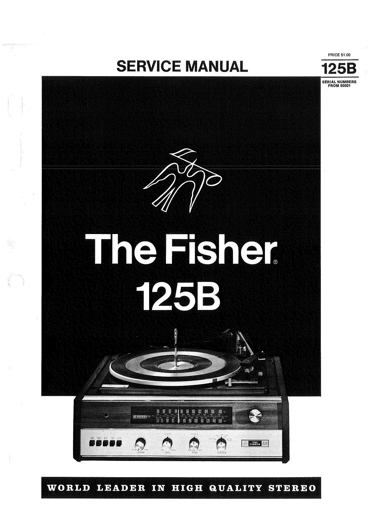 Fisher 125 B Service Manual