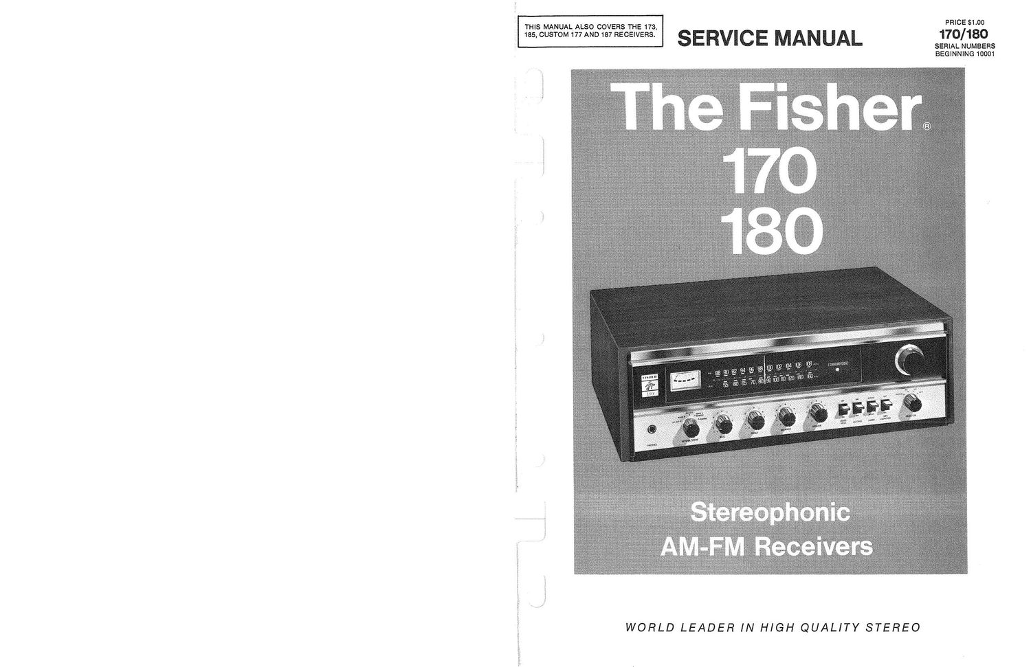Fisher 170 Service Manual