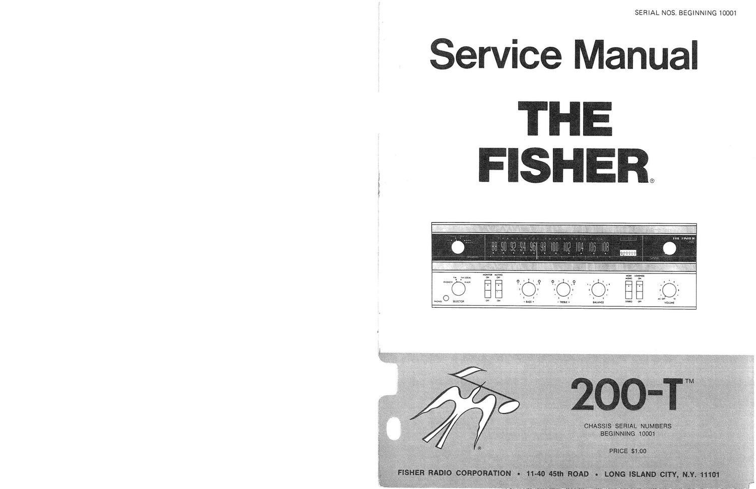 Fisher 200 T Service Manual