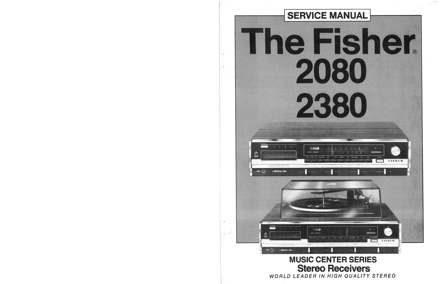 Fisher 2080 2380 Service Manual