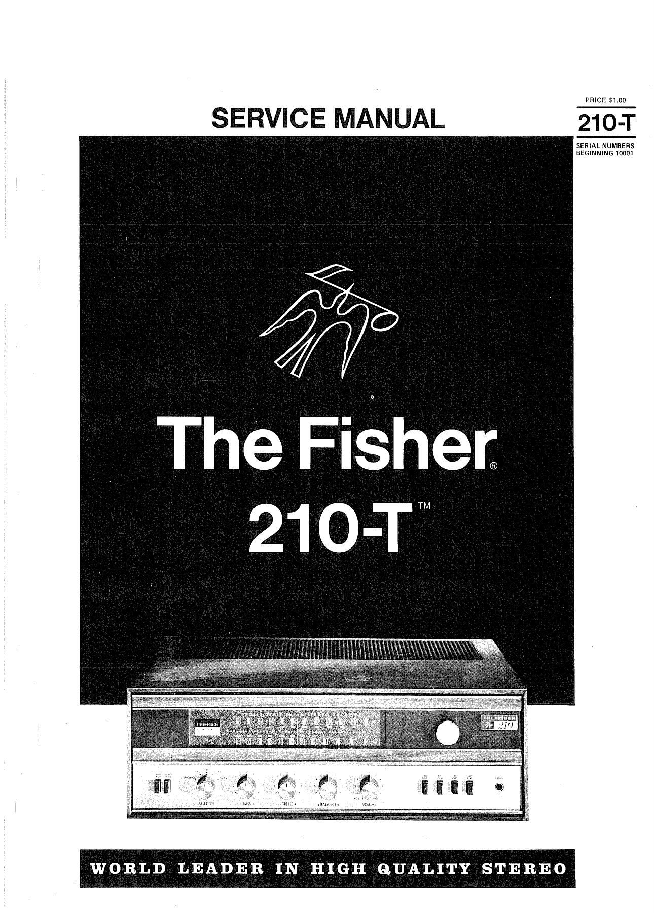 Fisher 210 T Service Manual