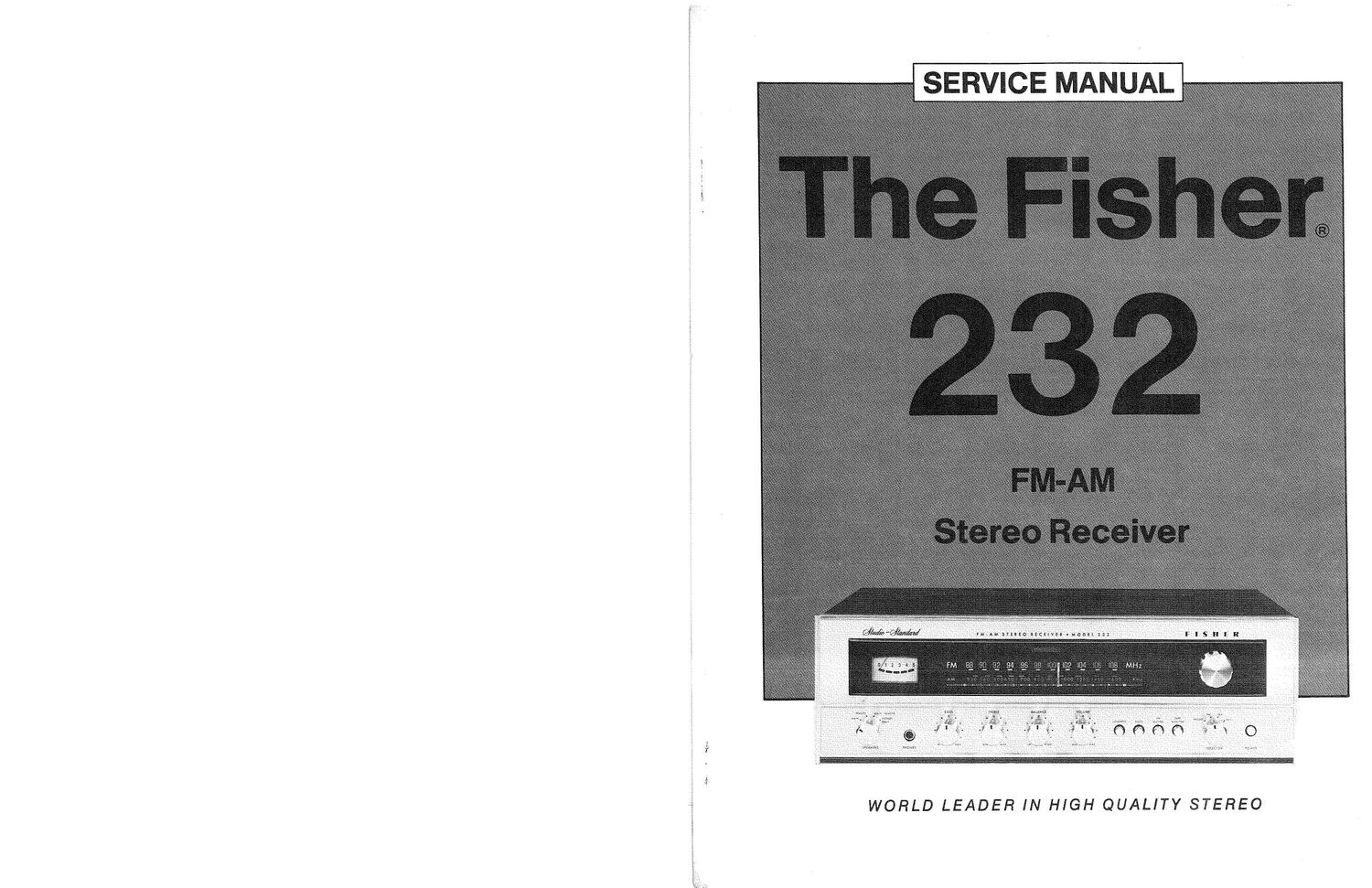 Fisher 232 Service Manual